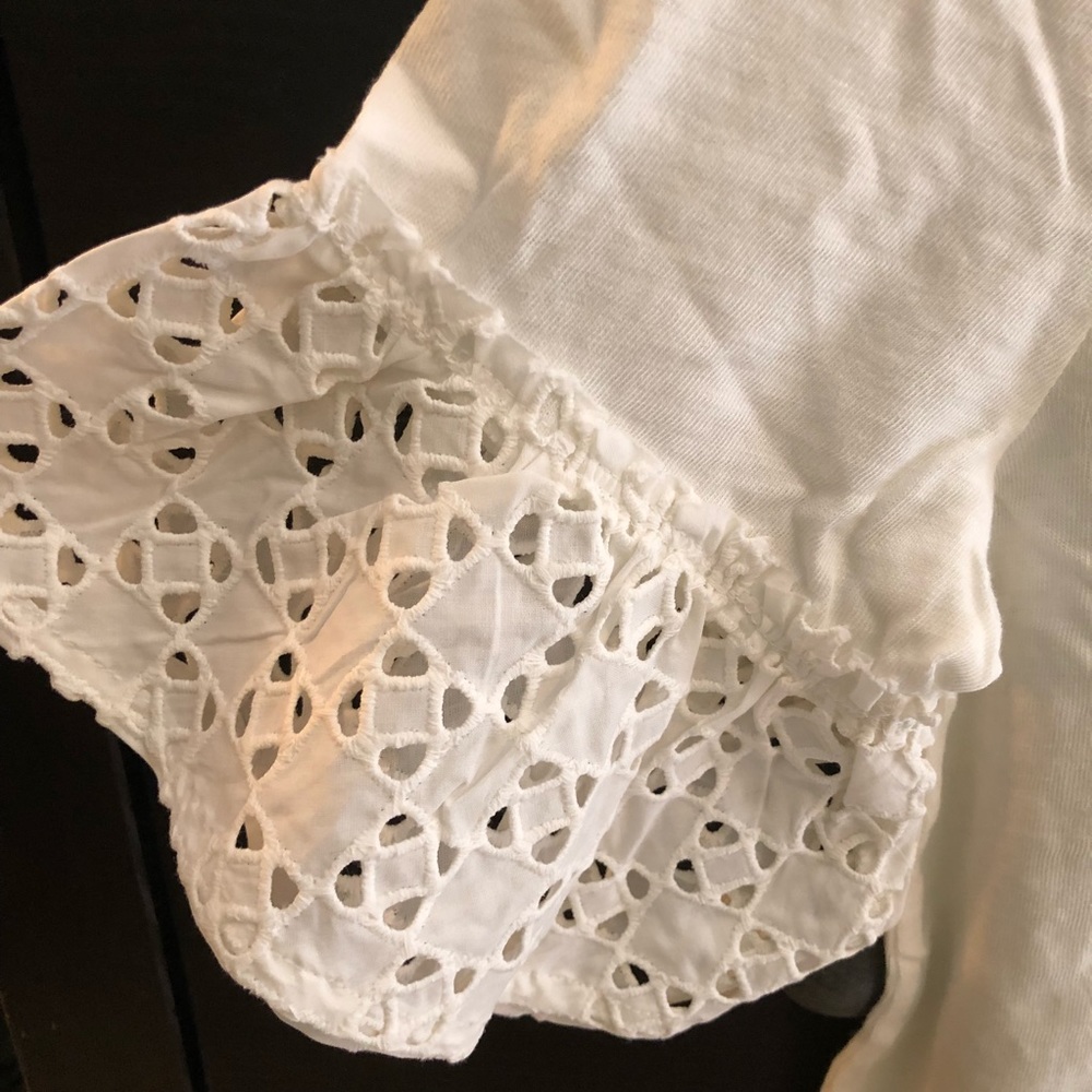 ❌❌SOLD❌❌ J.Crew Factory Ruffle Sleeve Top, Small - Picture 5 of 6